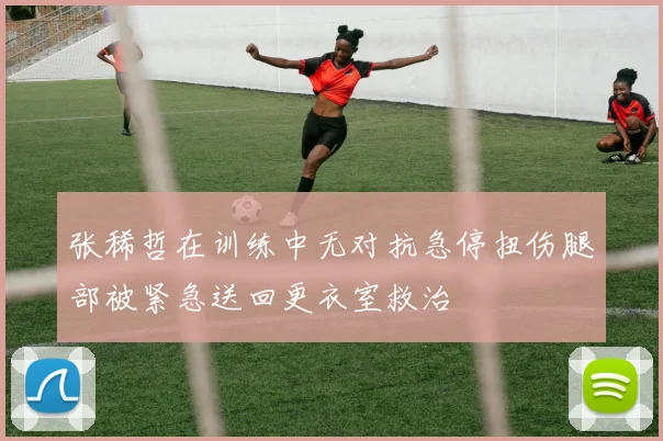 张稀哲在训练中无对抗急停扭伤腿部被紧急送回更衣室救治
